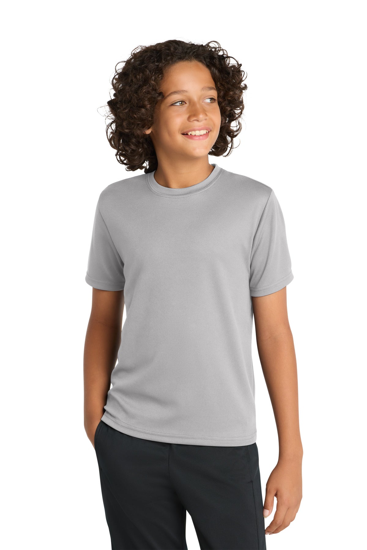 Sport-TekÂ® Youth PosiChargeÂ® RacerMeshÂ® Tee. YST340