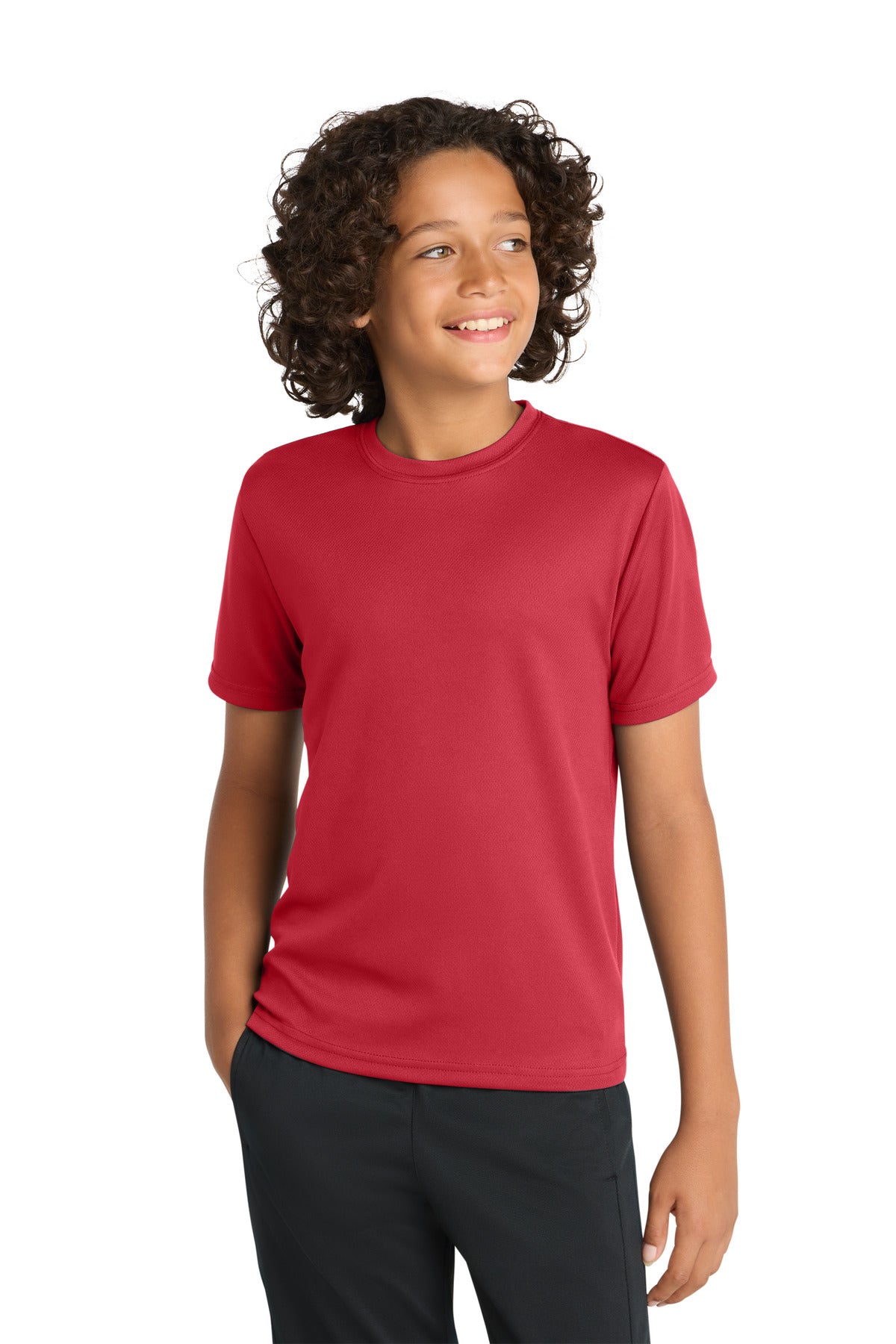 Sport-TekÂ® Youth PosiChargeÂ® RacerMeshÂ® Tee. YST340