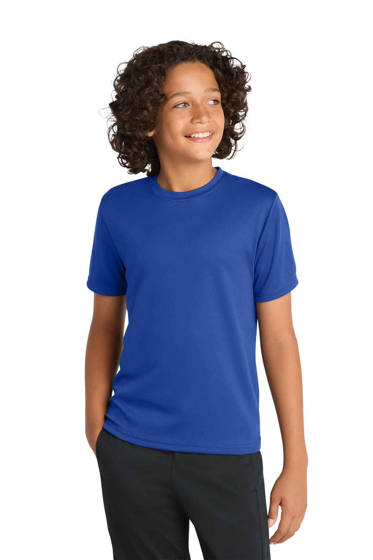 Sport-TekÂ® Youth PosiChargeÂ® RacerMeshÂ® Tee. YST340