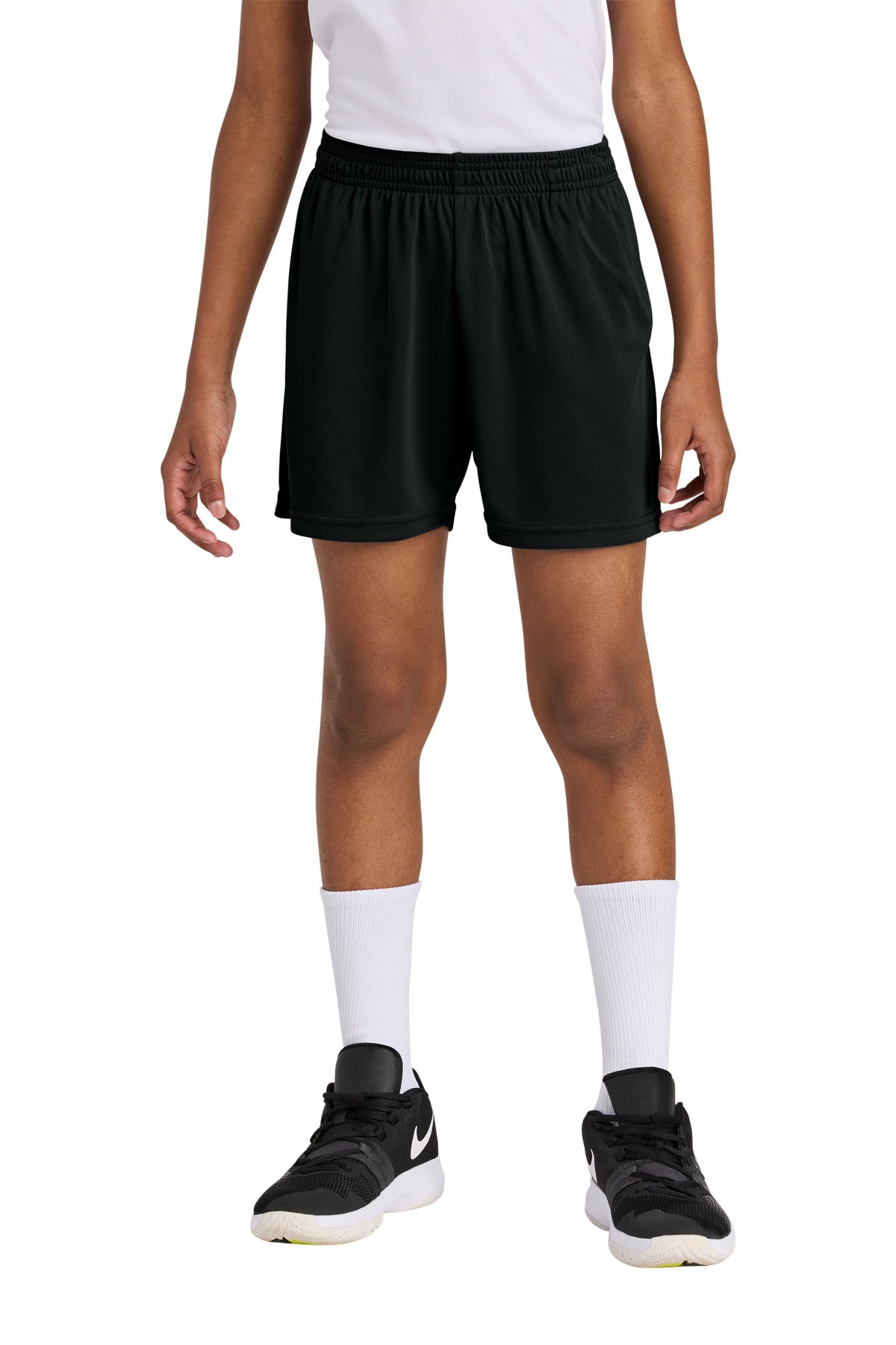 Sport-TekÂ® Youth PosiChargeÂ® Competitorâ„¢ 5" Pocketed Short YST349P