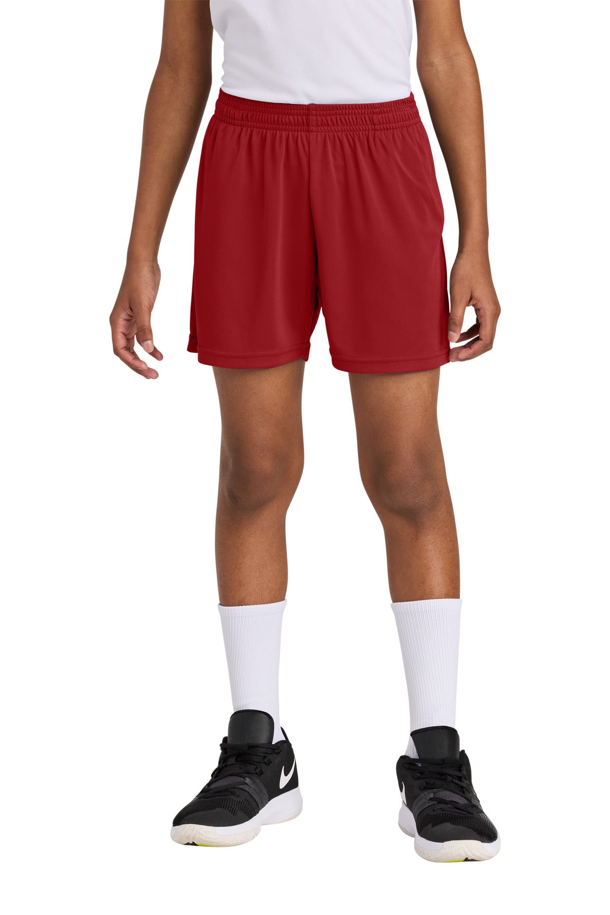 Sport-TekÂ® Youth PosiChargeÂ® Competitorâ„¢ 5" Pocketed Short YST349P
