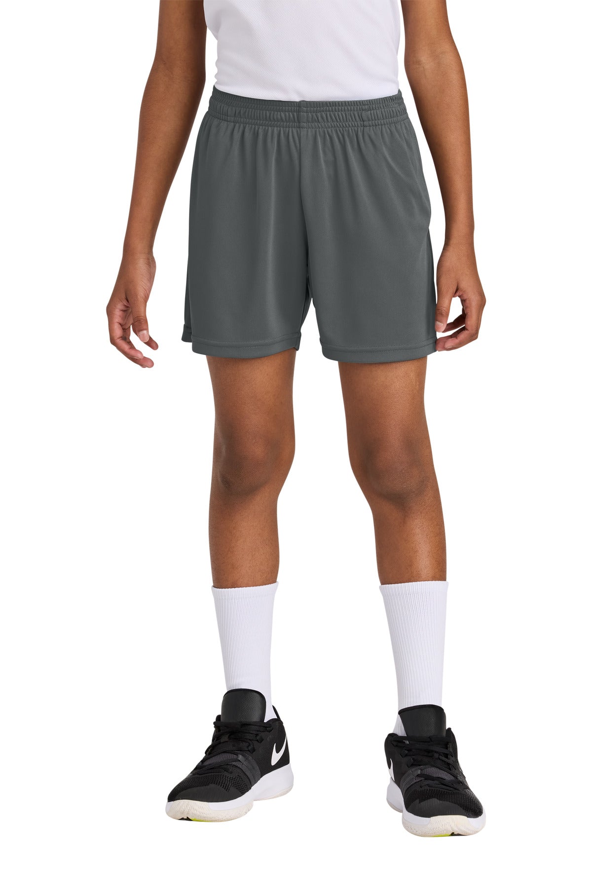 Sport-TekÂ® Youth PosiChargeÂ® Competitorâ„¢ 5" Pocketed Short YST349P