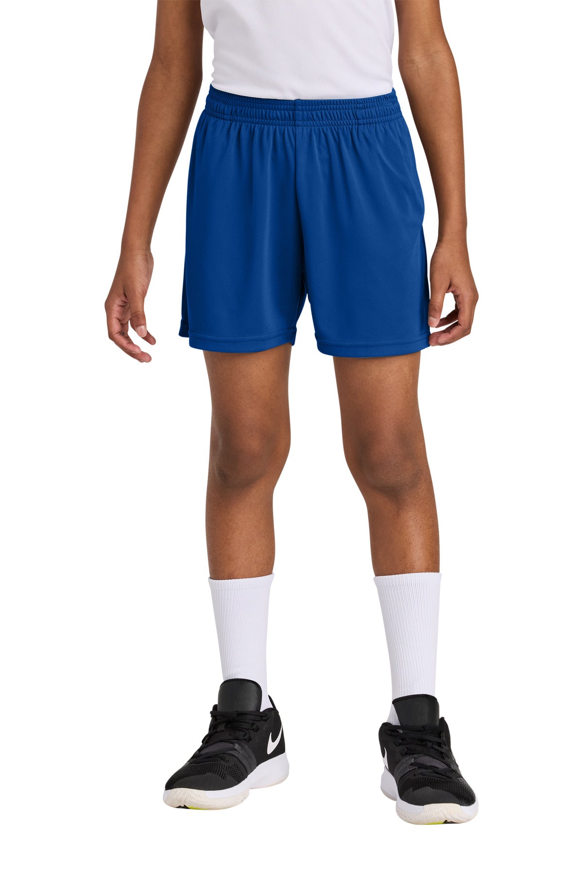 Sport-TekÂ® Youth PosiChargeÂ® Competitorâ„¢ 5" Pocketed Short YST349P