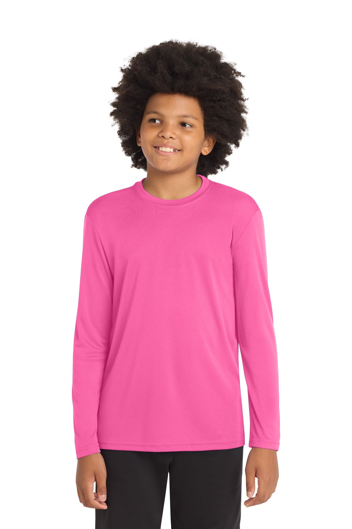 Sport-TekÂ® Youth Long Sleeve PosiChargeÂ® Competitorâ„¢ Tee. YST350LS