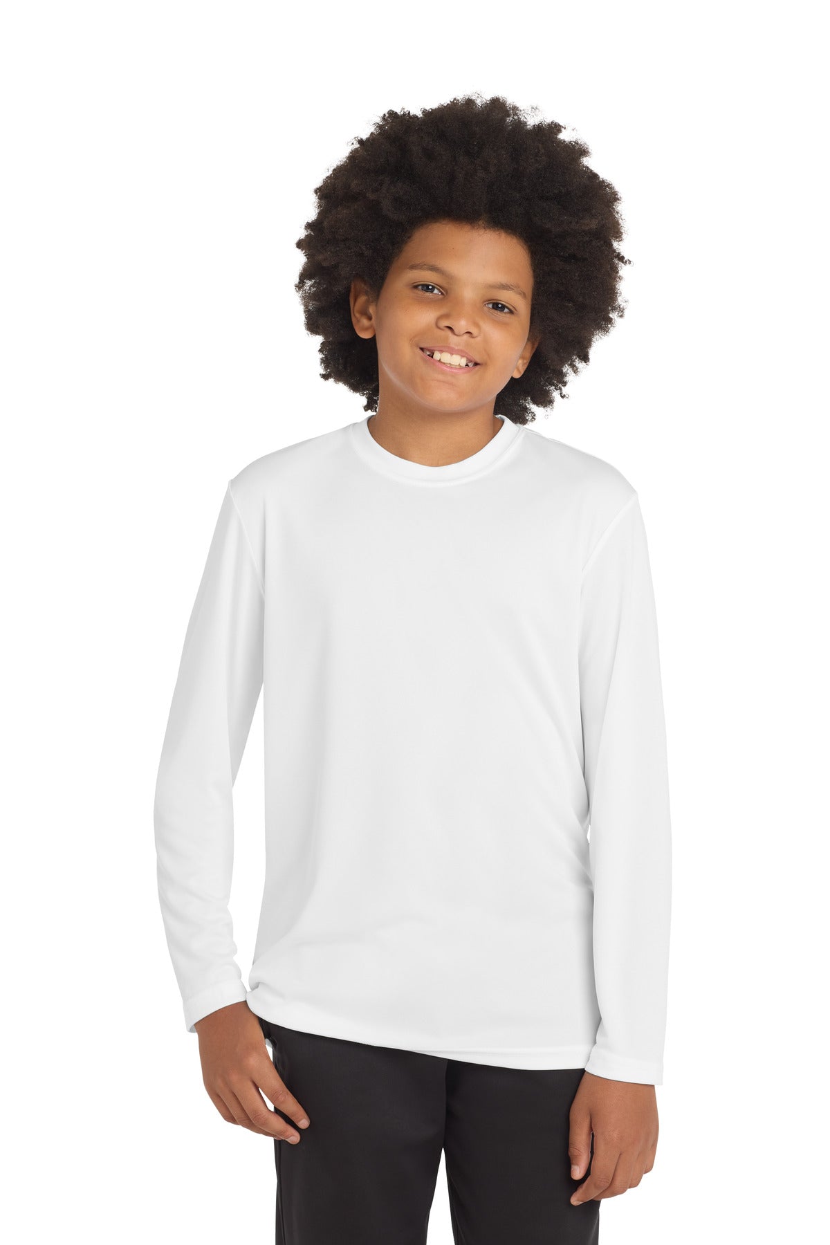Sport-TekÂ® Youth Long Sleeve PosiChargeÂ® Competitorâ„¢ Tee. YST350LS