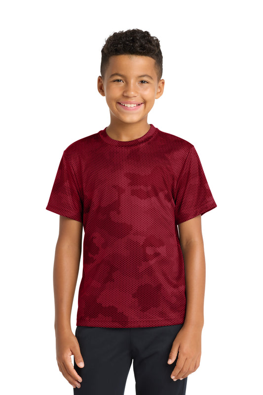 Sport-TekÂ® Youth CamoHex Tee. YST370