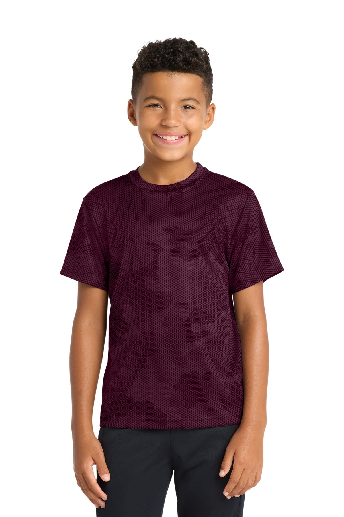 Sport-TekÂ® Youth CamoHex Tee. YST370