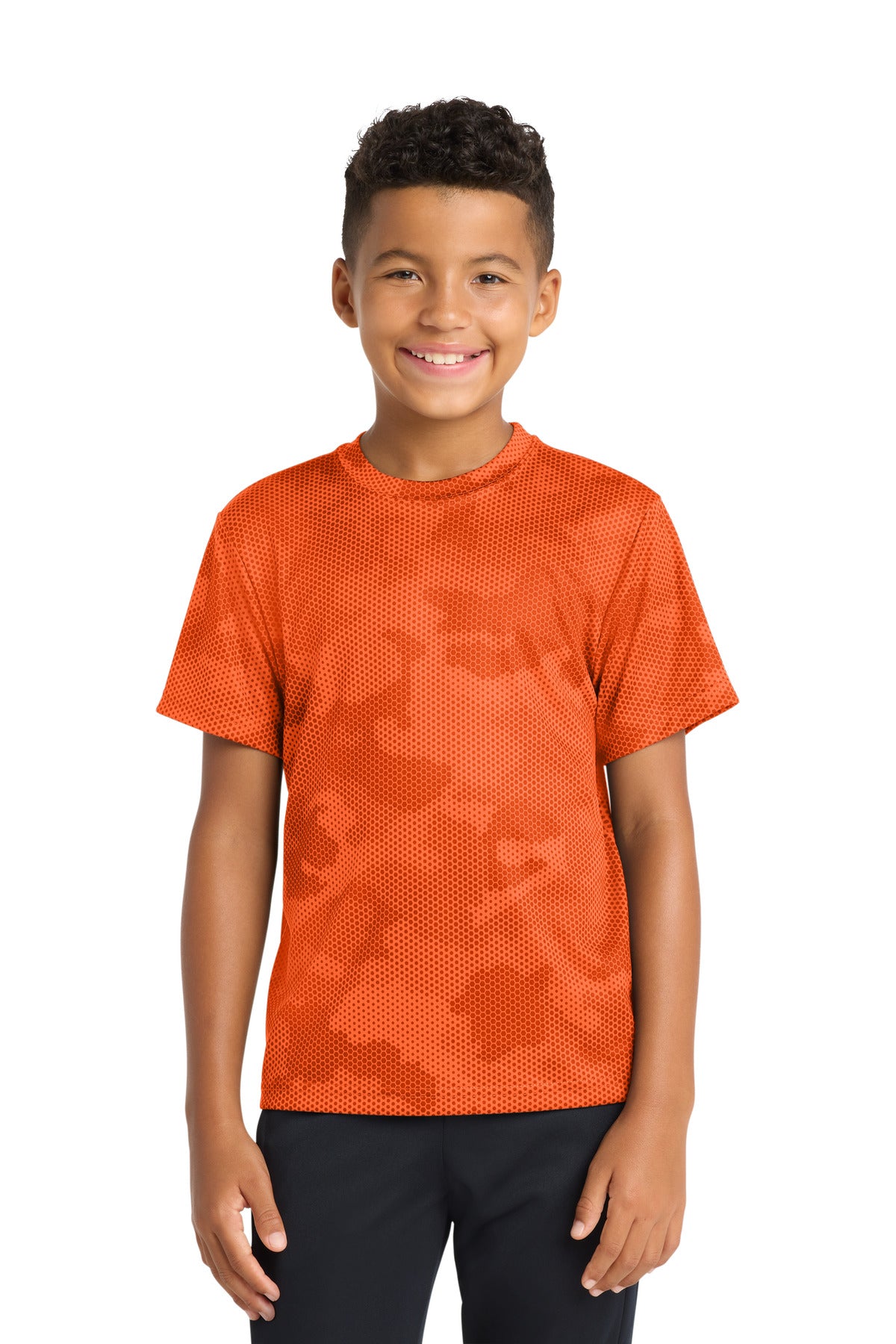 Sport-TekÂ® Youth CamoHex Tee. YST370