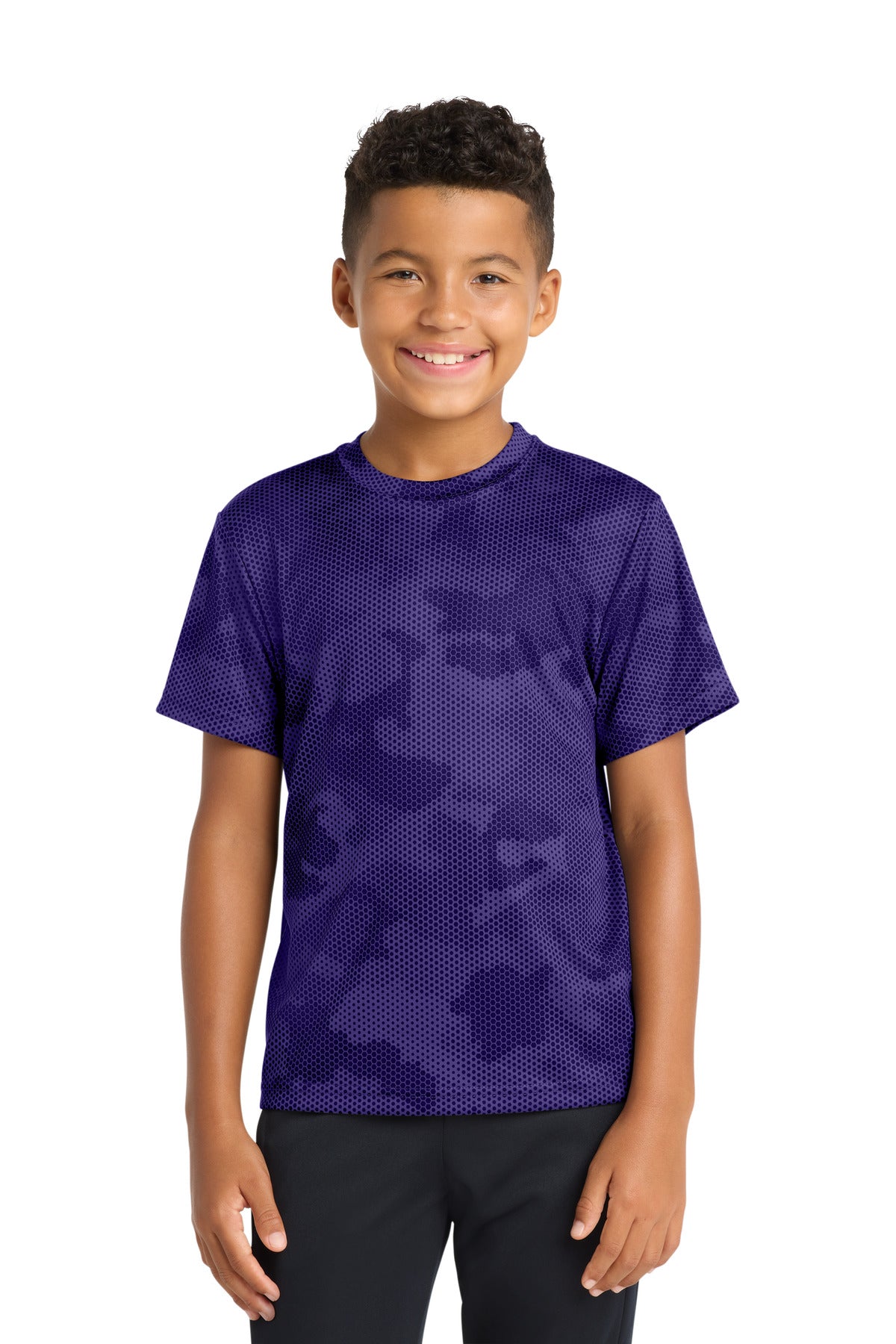 Sport-TekÂ® Youth CamoHex Tee. YST370