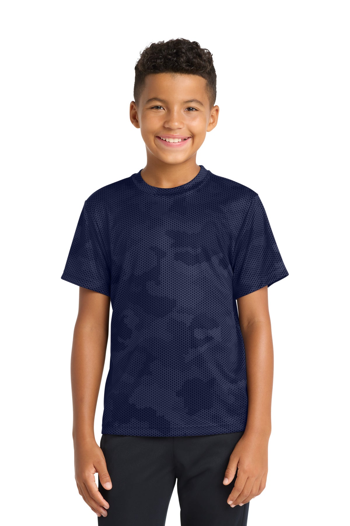 Sport-TekÂ® Youth CamoHex Tee. YST370