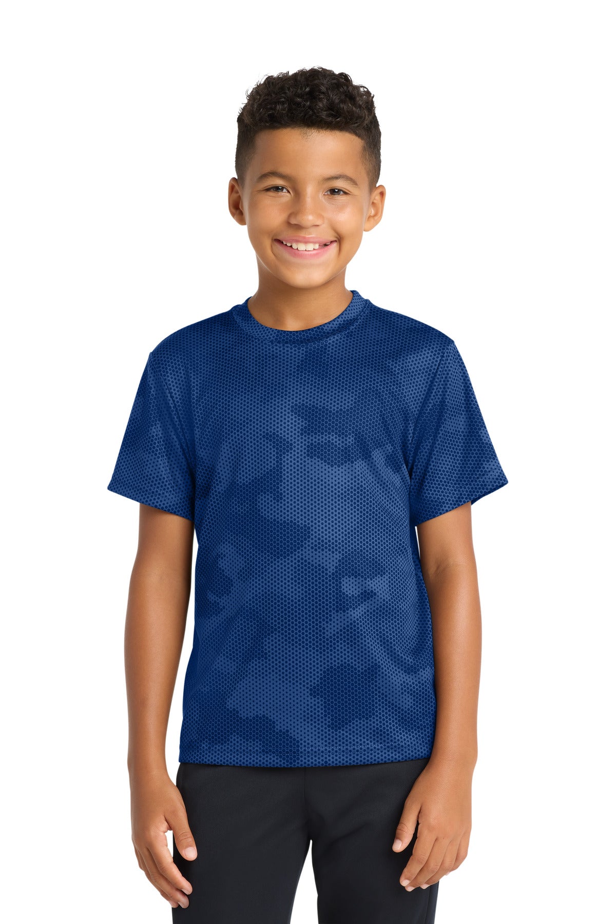 Sport-TekÂ® Youth CamoHex Tee. YST370