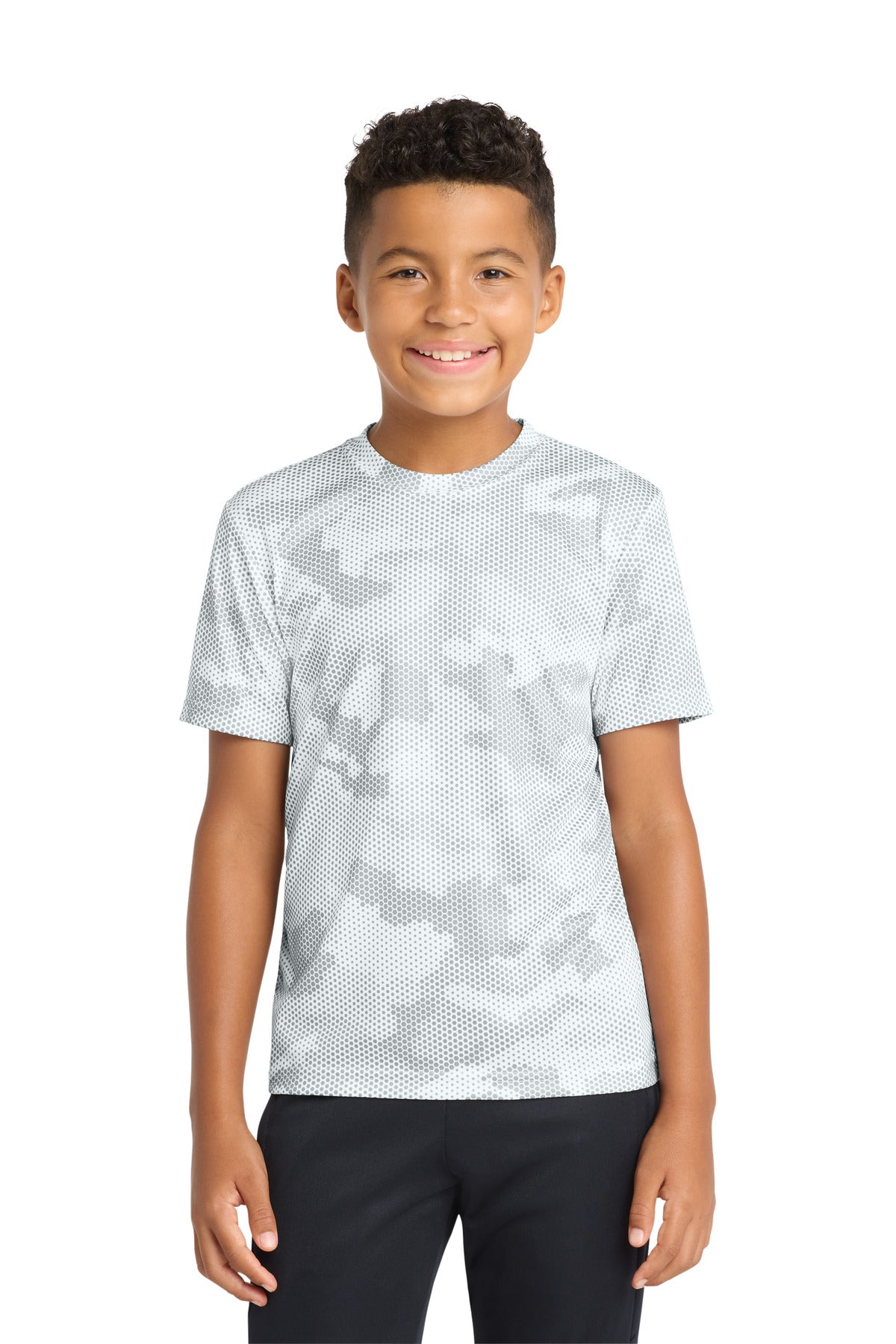 Sport-TekÂ® Youth CamoHex Tee. YST370