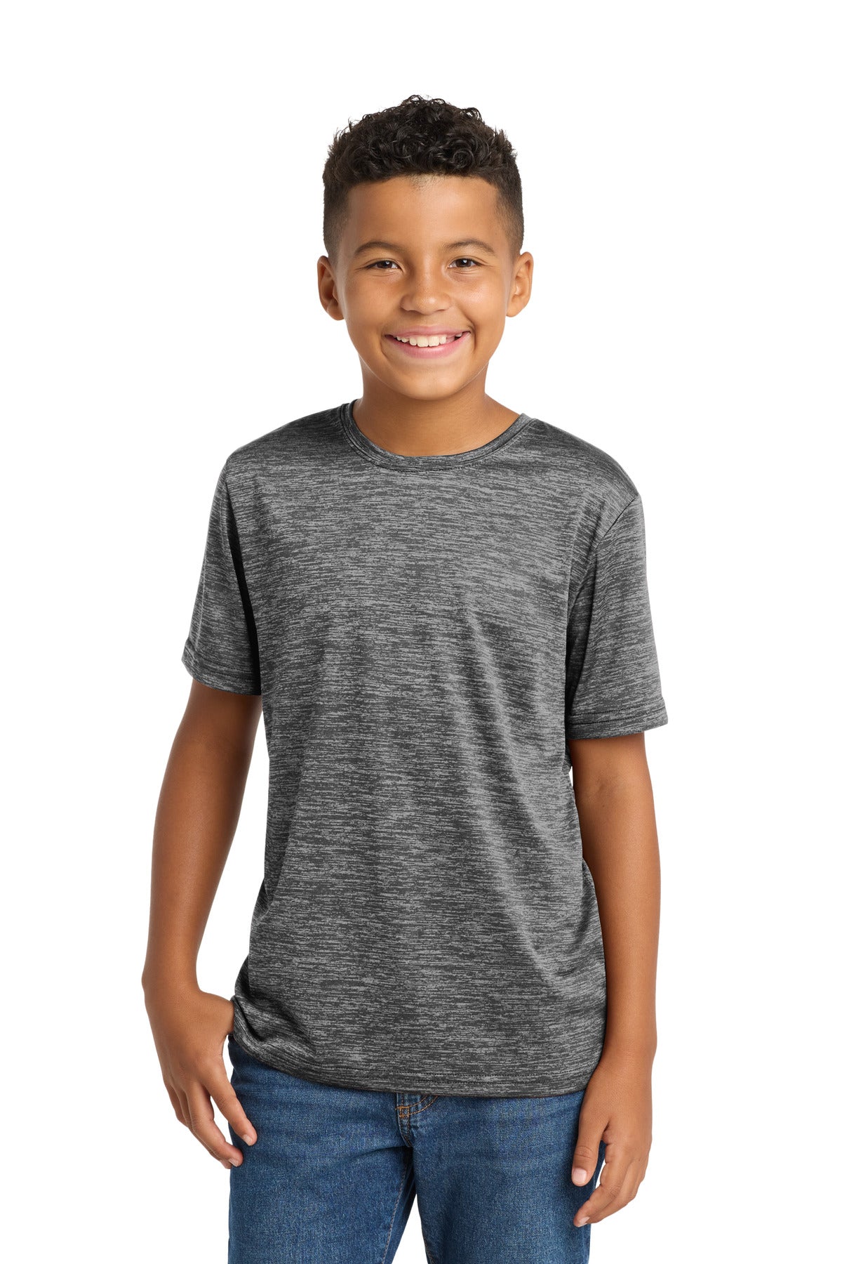 Sport-TekÂ® Youth PosiChargeÂ® Electric Heather Tee. YST390