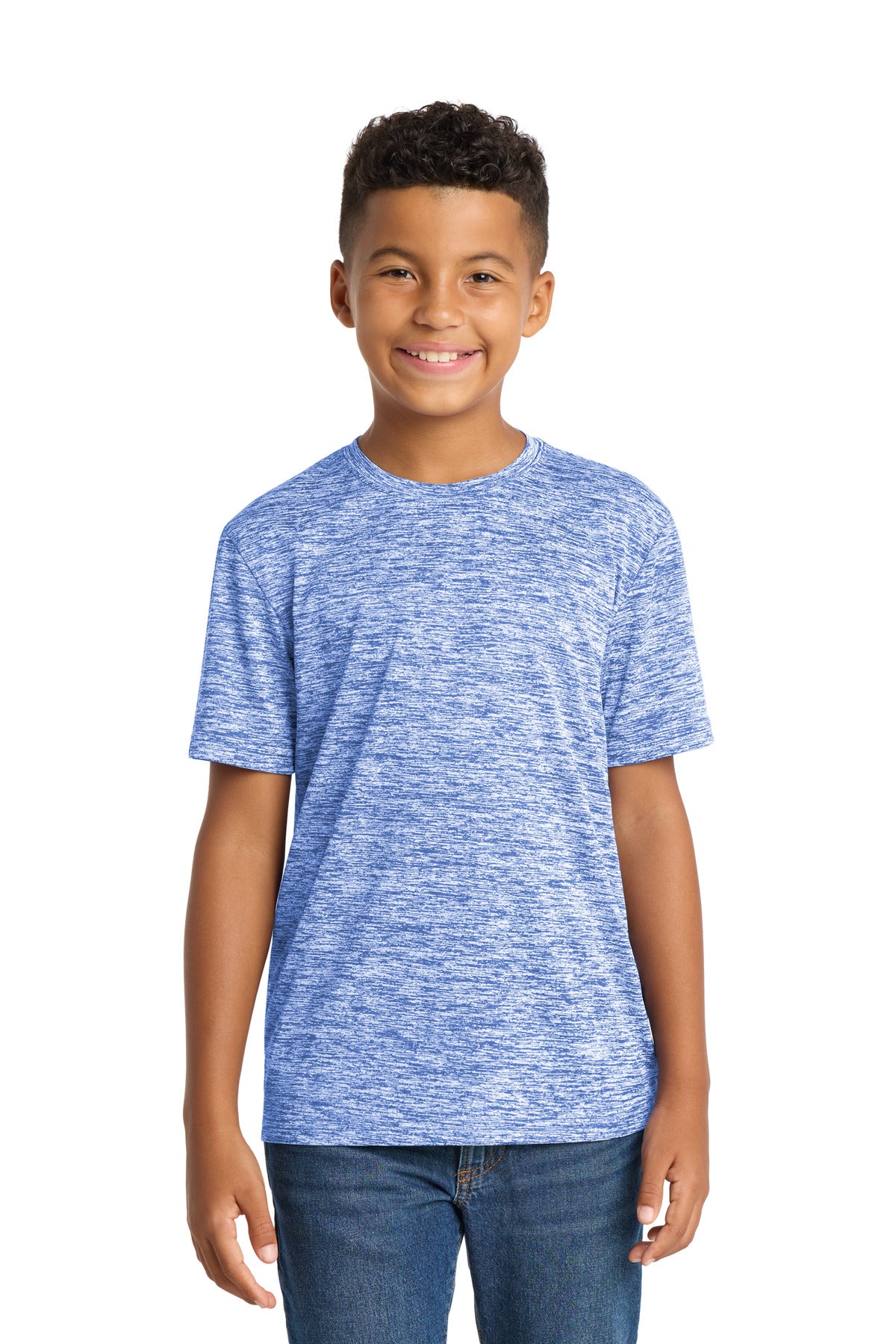 Sport-TekÂ® Youth PosiChargeÂ® Electric Heather Tee. YST390