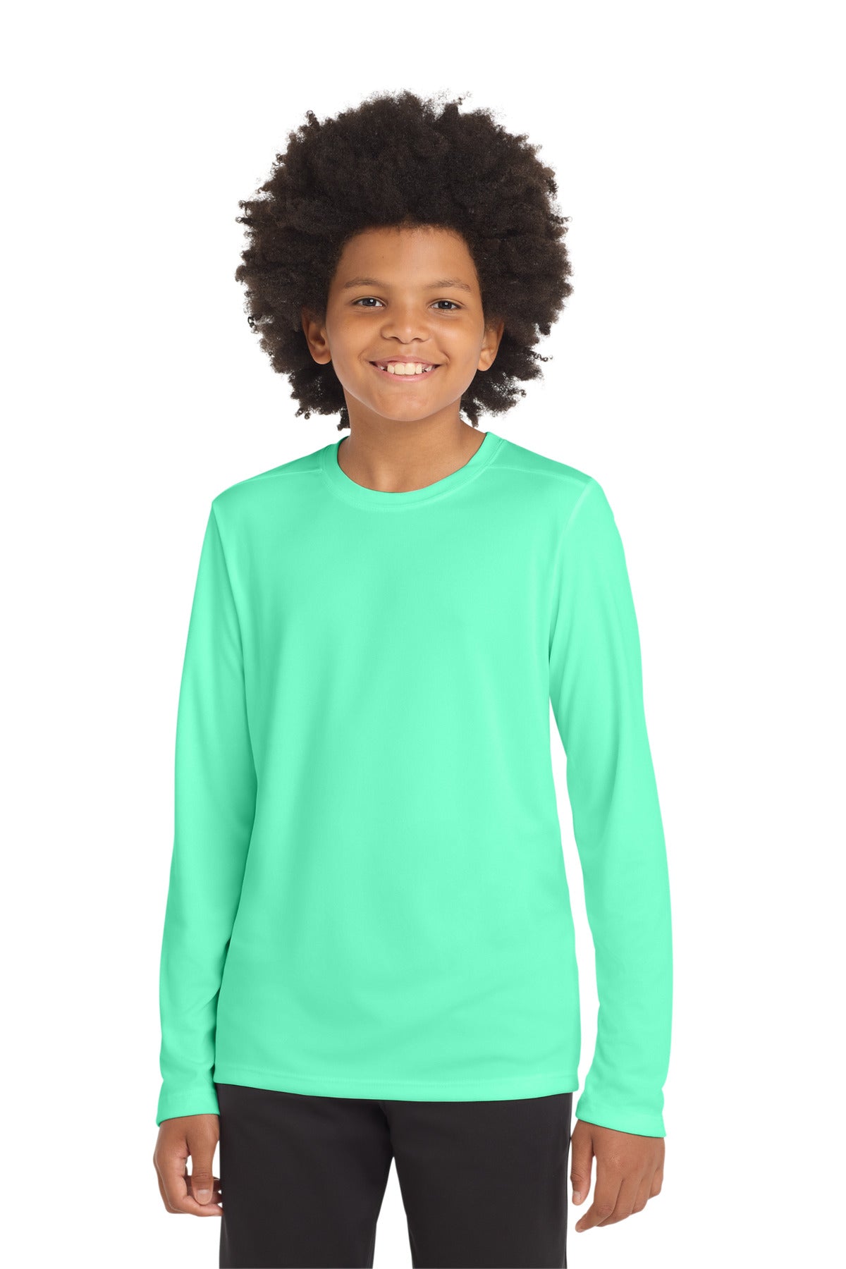 Sport-Tek Â® Youth Posi-UVÂ® Pro Long Sleeve Tee. YST420LS