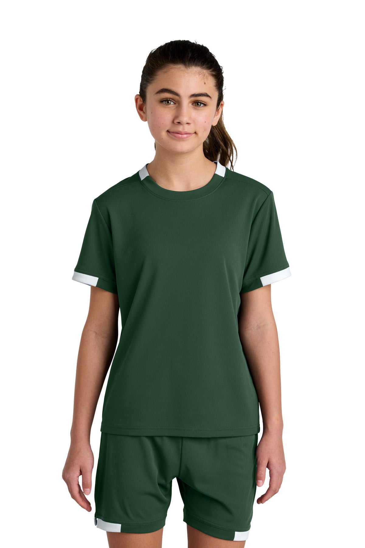 Sport-TekÂ® Youth Club Short Sleeve Crew YST440