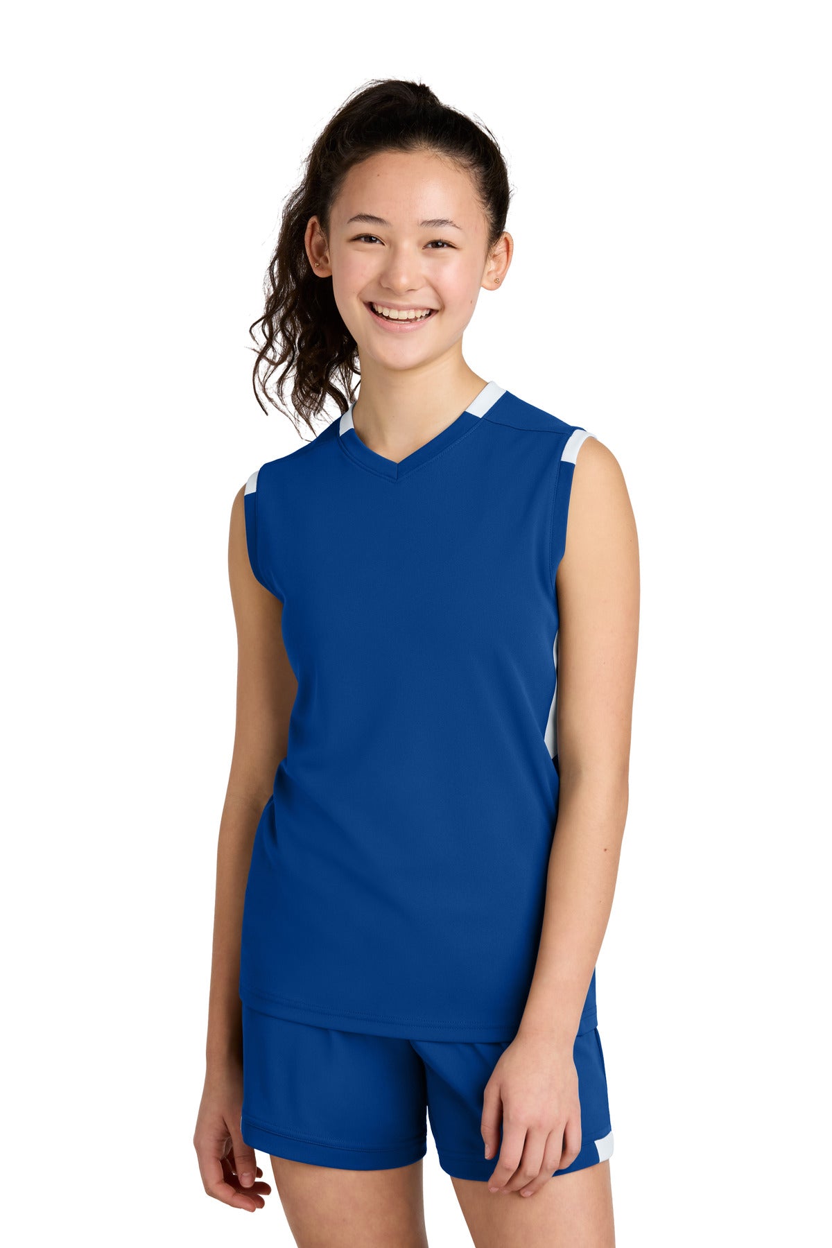 Sport-TekÂ® Youth Club Sleeveless V-Neck YST441