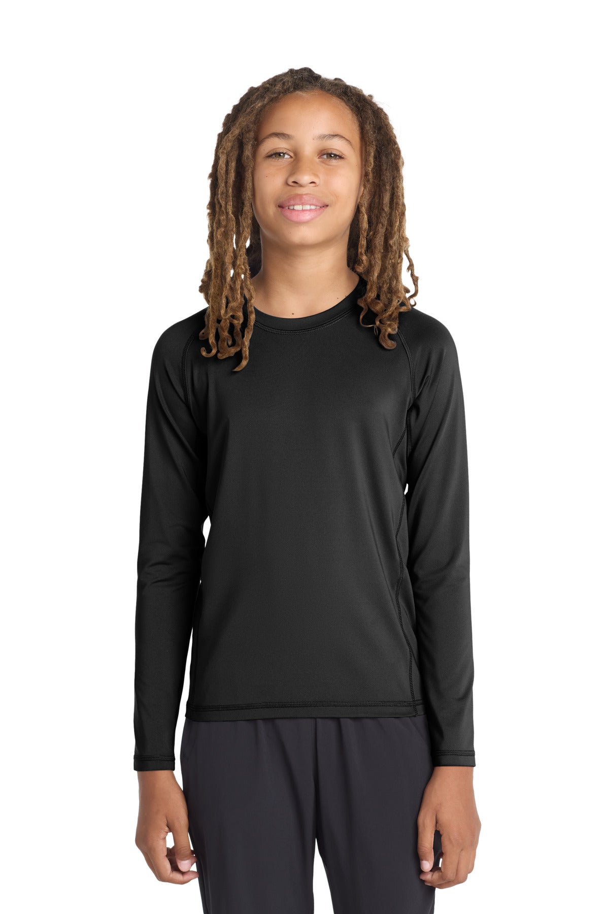 Sport-Tek Â® Youth Long Sleeve Rashguard Tee. YST470LS