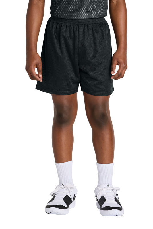 Sport-TekÂ® Youth PosiChargeÂ® Mesh 5" Short YST5100