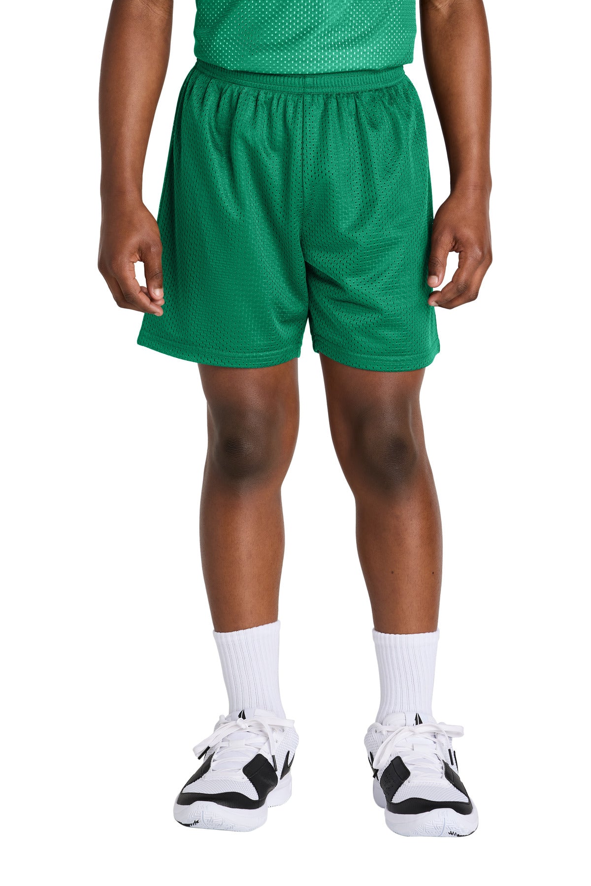 Sport-TekÂ® Youth PosiChargeÂ® Mesh 5" Short YST5100