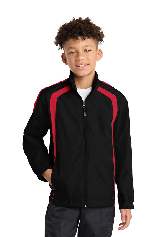 Sport-TekÂ® Youth Colorblock Raglan Jacket. YST60