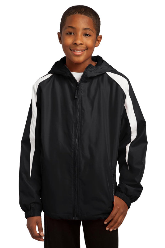 Sport-TekÂ® Youth Fleece-Lined Colorblock Jacket. YST81