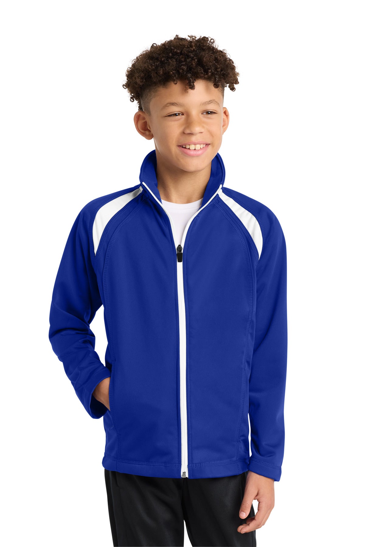 Sport-Tek?? Youth Tricot Track Jacket. YST90